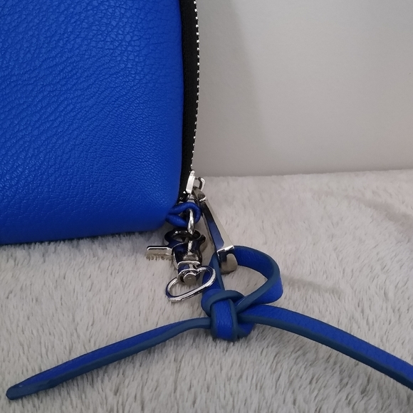 Co-lab Royal Blue Grained Clutch Purse - Picture 2 of 14